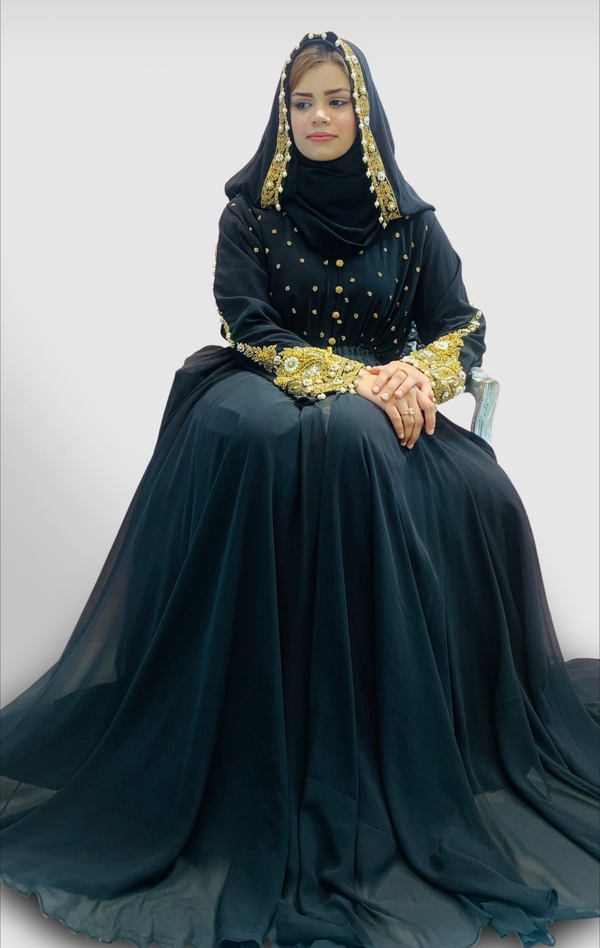 Black Hooded Abaya