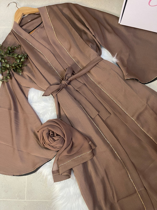 Open Abaya Rose Nude